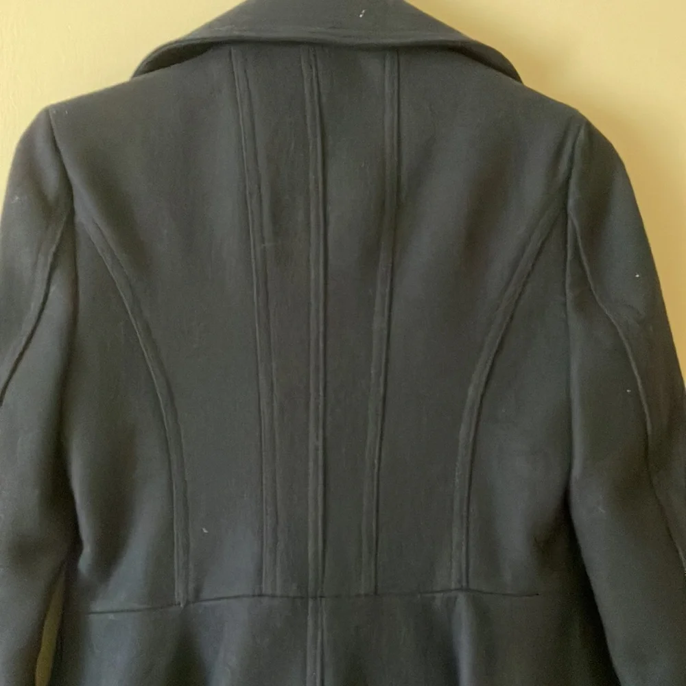 Laundry by Shelli Segal wool coat in dark navy - Picture 6 of 10